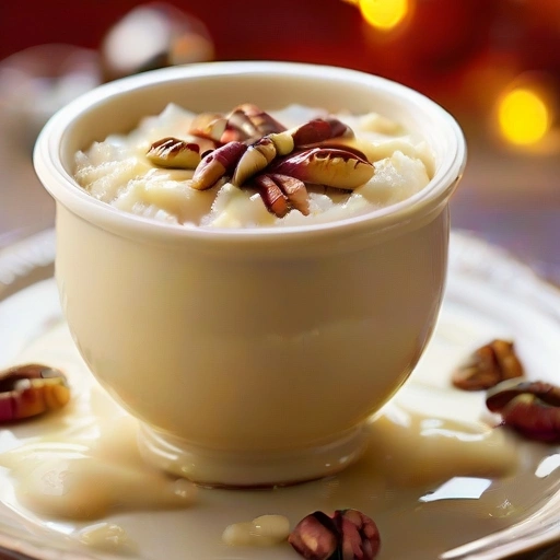 Maple Rice Pudding with Apple and Pecans