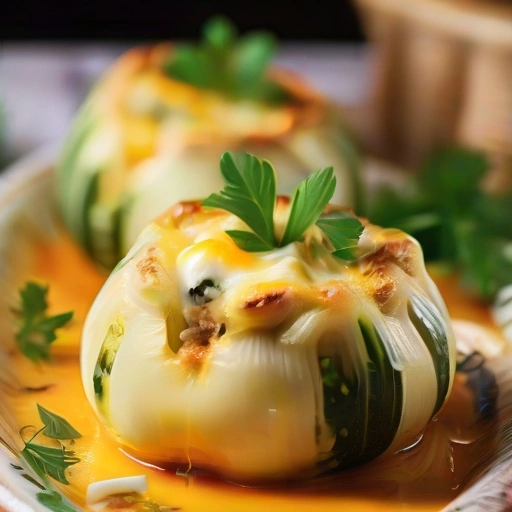 Marrows Stuffed with Cheese