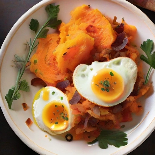 Mashed Yams with Eggs