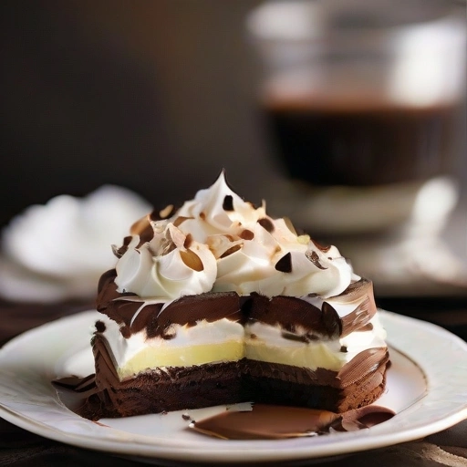 Mazurka with Chocolate and Whipped Cream