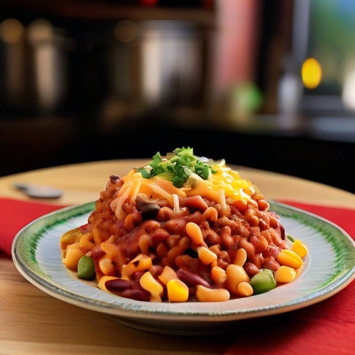 Meatless Chili and Pasta