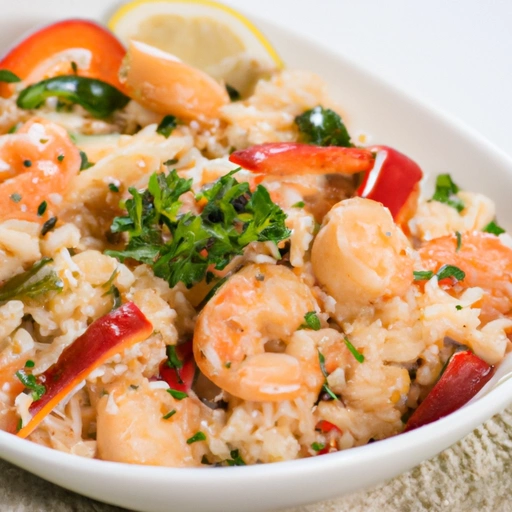 Mediterranean Shrimp and Rice Salad