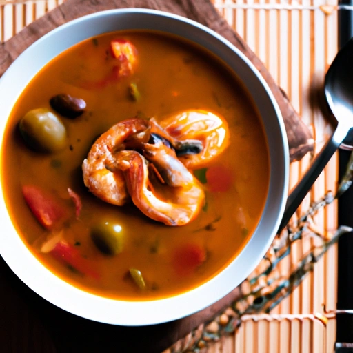 Mediterranean-style Shrimp Vegetable Soup