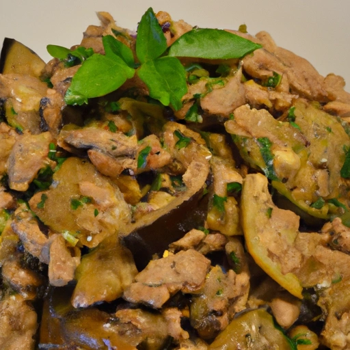 Mediterranean Turkey and Eggplant Stir-fry