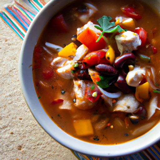 Mexicali Bean and Chicken Soup