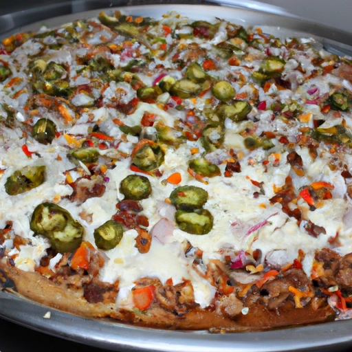 Mexican Bean and Rice Pizza