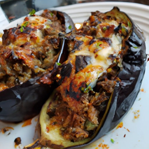 Middle Eastern Stuffed Eggplant