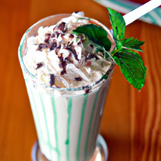 Mint Chocolate Chip Milk Shake