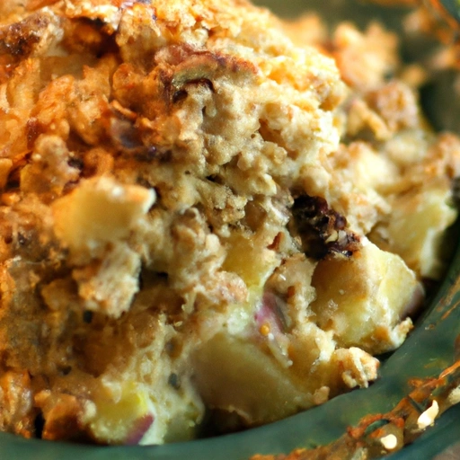 Missouri Rice-Apple Crisp