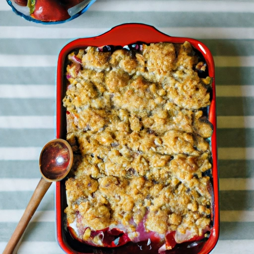 Mixed Berry Lemon Fruit Crisp