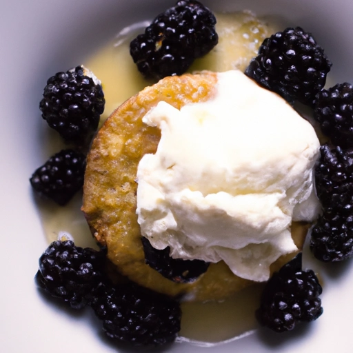 Morning Shortcake with Vanilla Blackberries