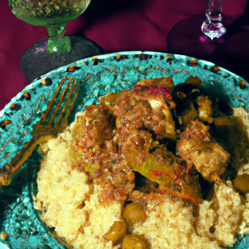 Moroccan Spice-crusted Tempeh with Couscous