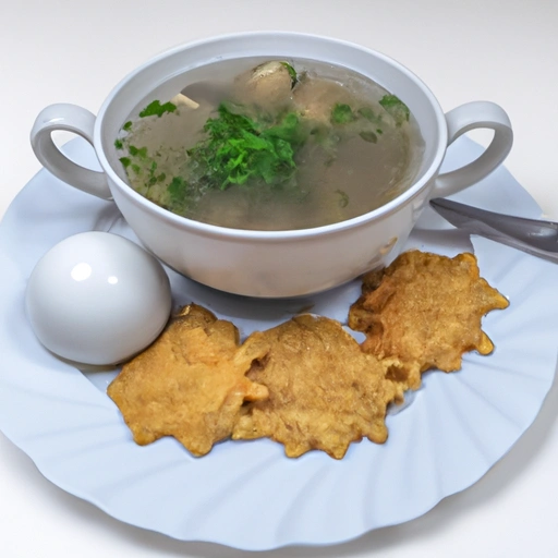 Mushroom Soup with Ushki