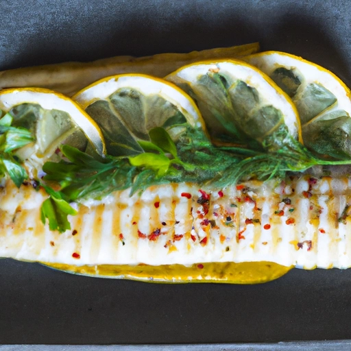 Mustard and Dill Fish Fillets with Lemon