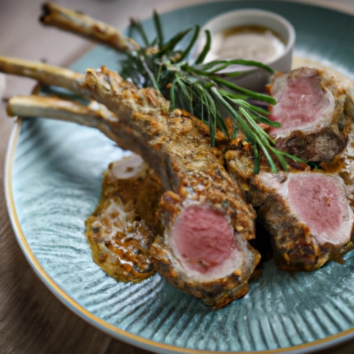 Mustard-crusted Rack of Lamb with Rosemary