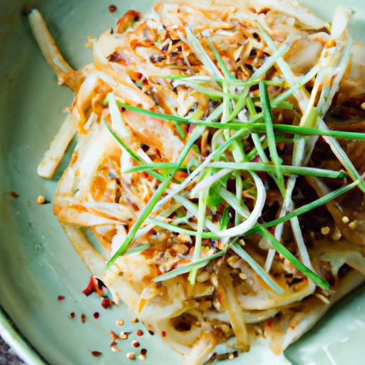 Noodles with Sesame Roasted Spring Onions