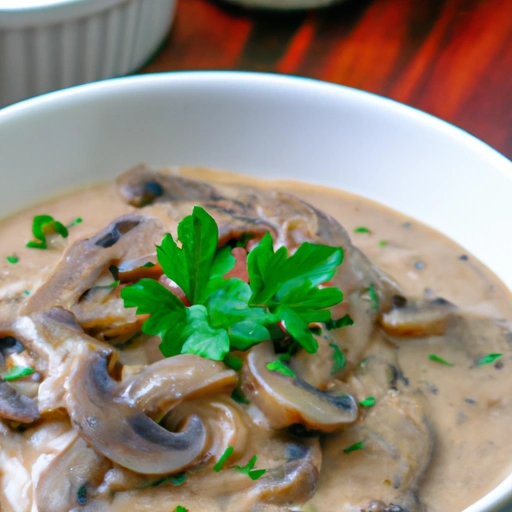 Old-fashioned Creamed Onions and Mushrooms