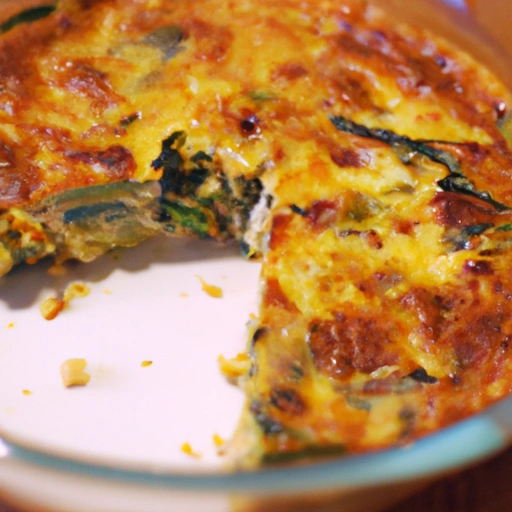 Onion and Spinach Frittata