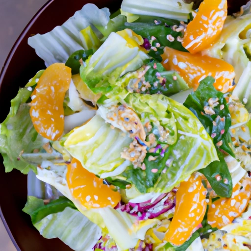 Oozing with Goodness Tangerine Napa Cabbage Salad