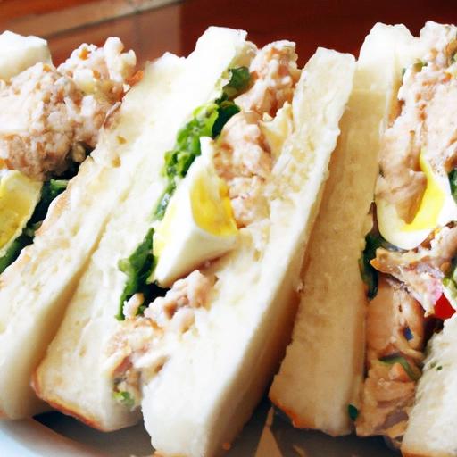 Open Sea Tuna Cream Cheese Sandwiches