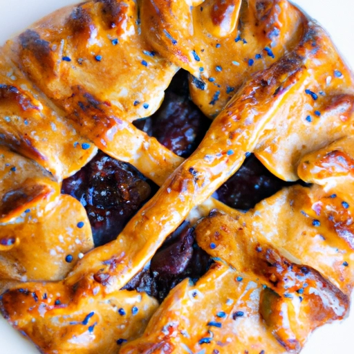 Open Sesame Blueberry Pie