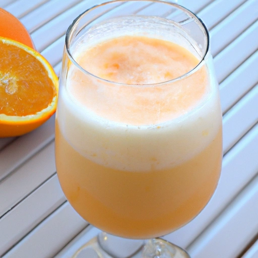 Smoothie z sokiem pomarańczowym