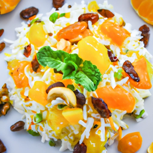 Orange Mint Rice Salad