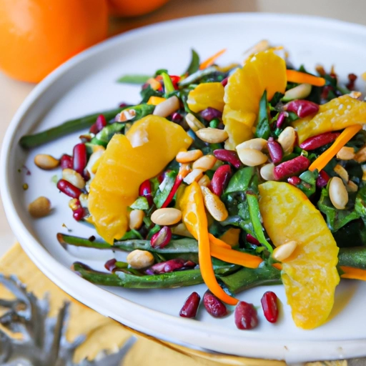 Orange, Pine Nut and Green Bean Salad