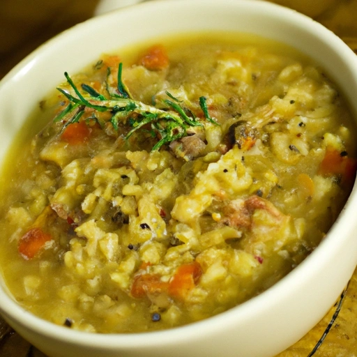 Orzo, Lamb and Lentil Soup