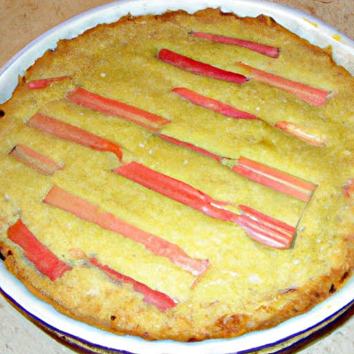 Ottumwa Rhubarb Pudding Pie