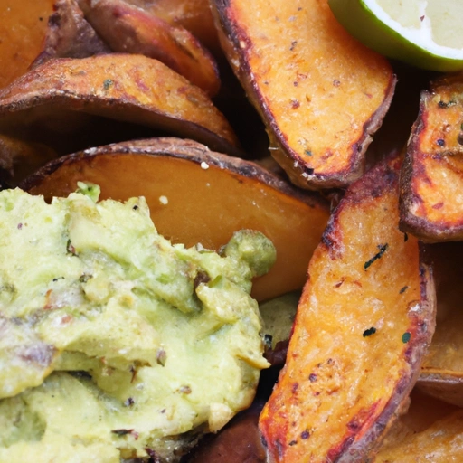 Oven-baked Potato Wedges with Guacamole