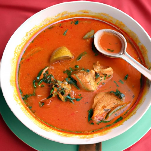 Palmnut Soup with Fufu