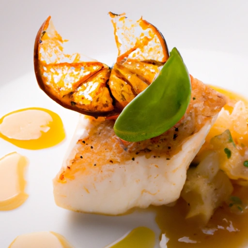 Pan Fried Cod in Citrus and Butter Sauce