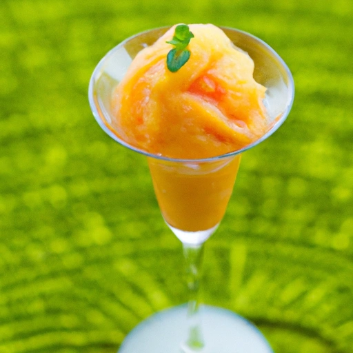 Papaya-Mint Sorbet