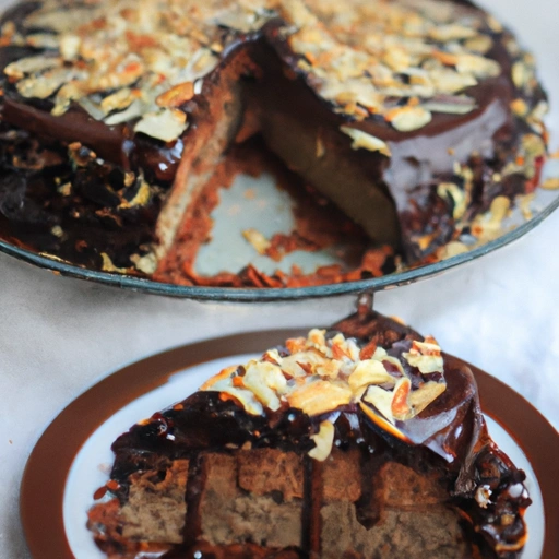 Passover Dark Chocolate Nut Cake