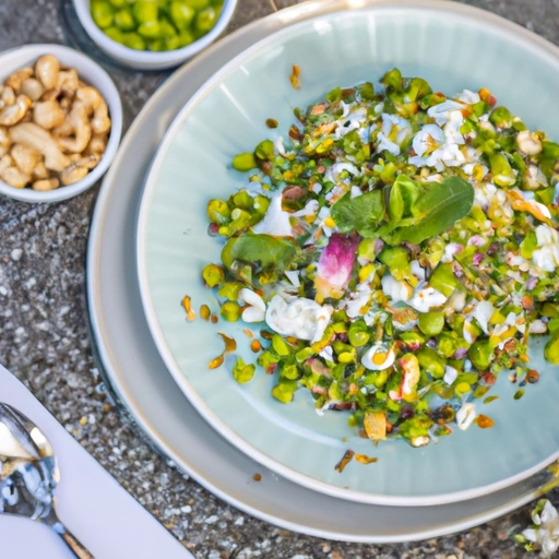 Pea, Feta and Mint Salad With Pistachios