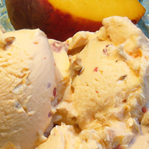 Peach or Nectarine Buttermilk Ice Cream