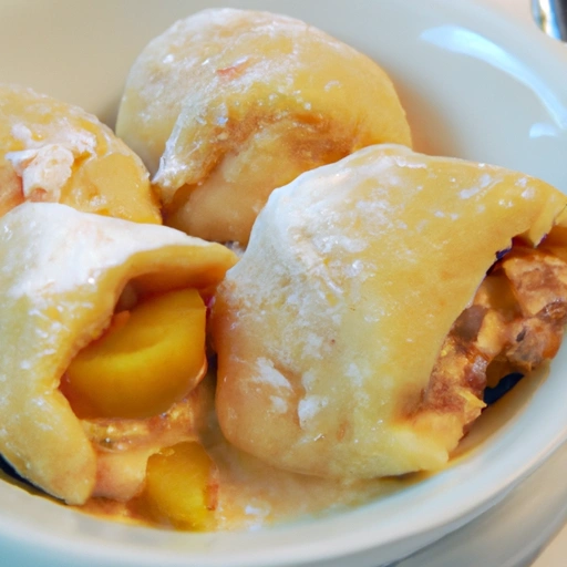 Peach Potato Dumplings