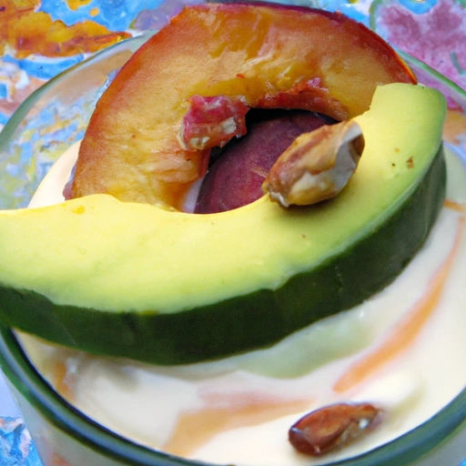 Peaches and Cream With California Avocado