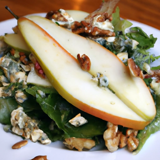 Pear and Walnut Salad with Wheat Beer Vinaigrette