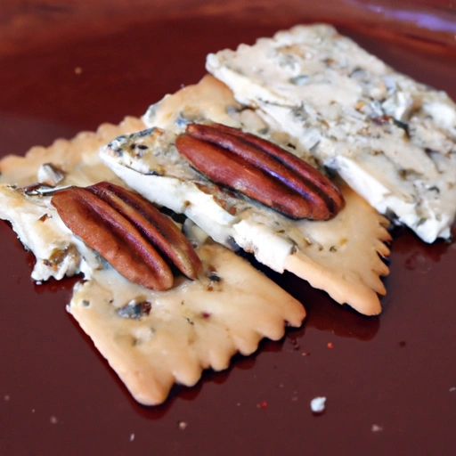 Pecan Blue Cheese Crackers