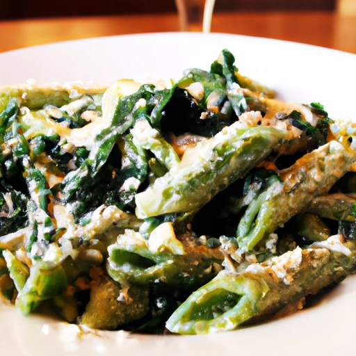 Penne with Spinach Sauce