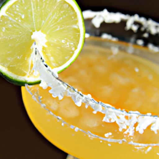 Perfect Margarita with Lime and Orange and Salt