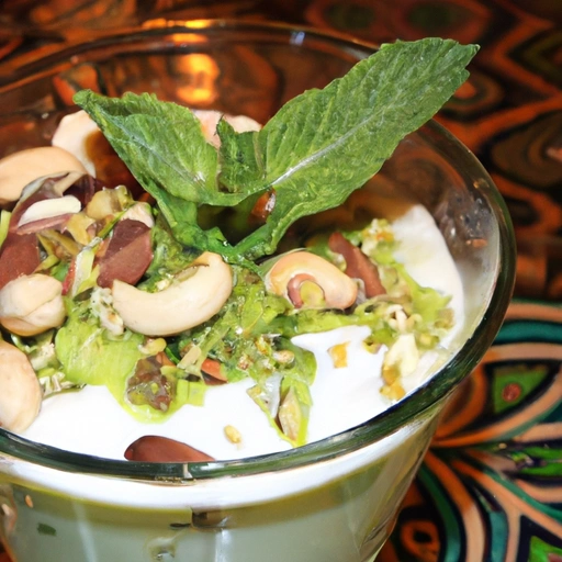 Persian Cream with Pistachio Nuts