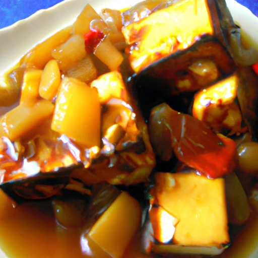 Tofu w glazurze ananasowej
