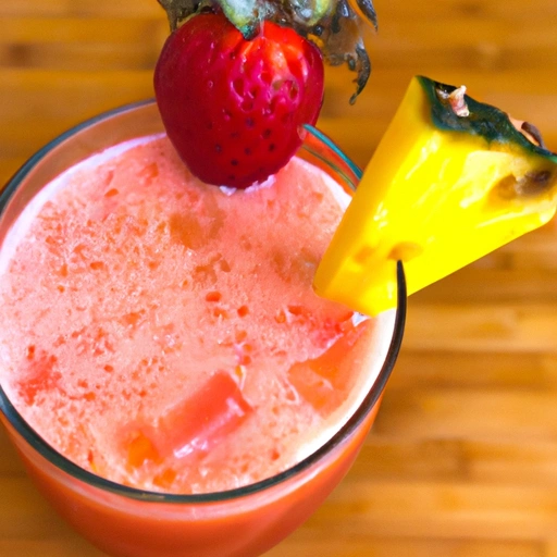 Pineapple Strawberrie Smoothy