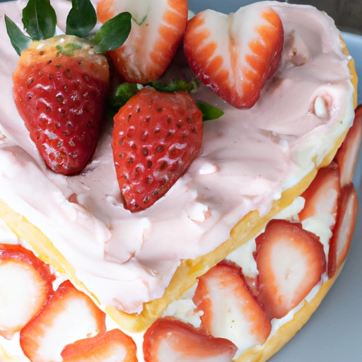 Pink Valentines Angel Food Cake