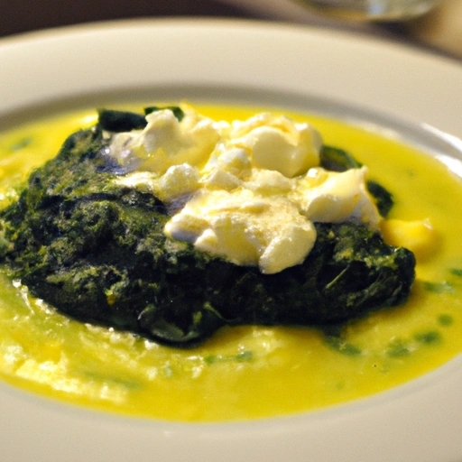 Polenta with Creamy Spinach