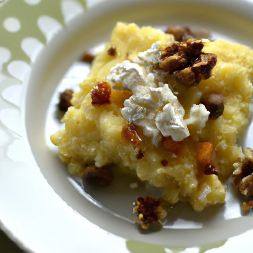 Polenta with Feta and Mujdey