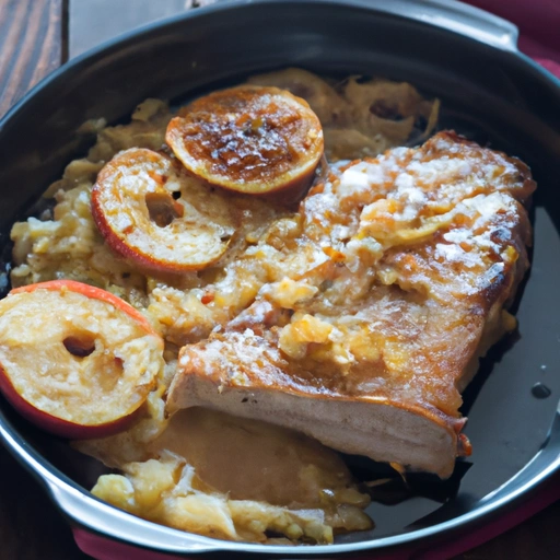 Polish Pork Chops with Sauerkraut
